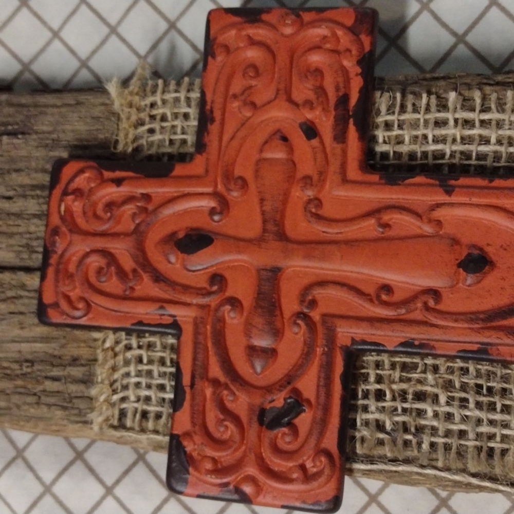 Rustic Barn Lumber Cross - Picture 6 of 6